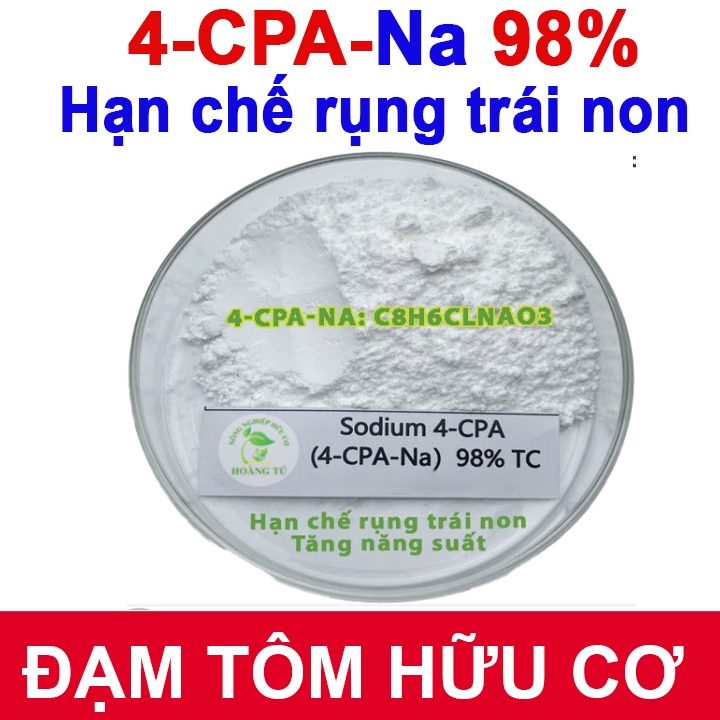 Chất Điều Hòa Sinh Trưởng 4CPA-Na 98% | Tăng Đậu Trái, Hạn Rụng Non - gói 10 gam