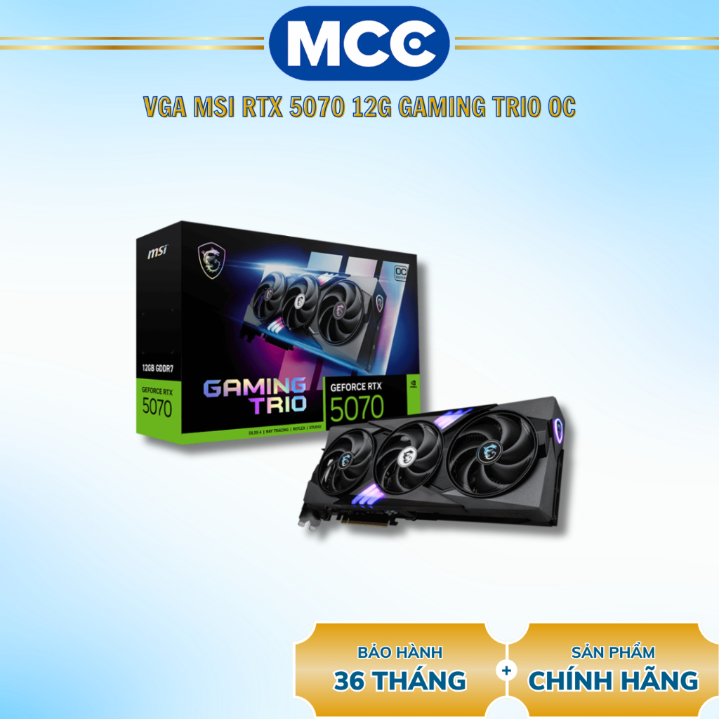 VGA MSI GeForce RTX 5070 12G GAMING TRIO OC