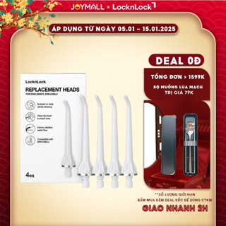  Bộ 4 đầu thay thế máy tăm nước LocknLock ENR126WHT_RB - Hàng chính hãng - JoyMall 