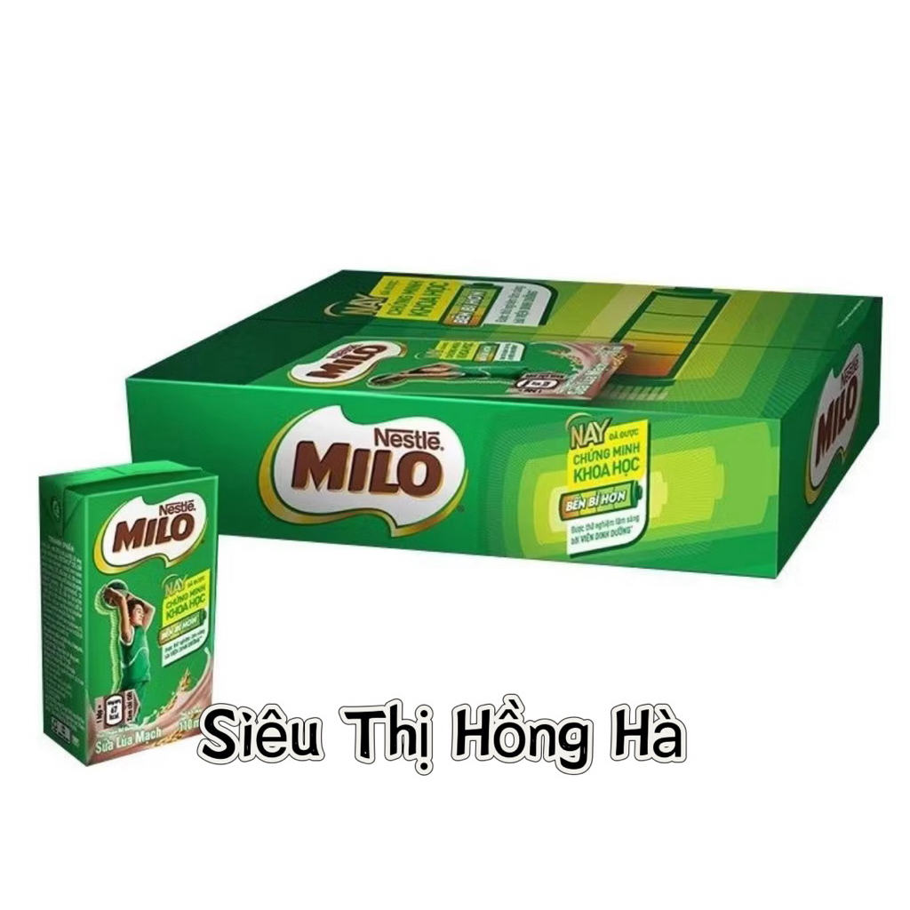 Thùng 48 Hộp x 110ml/ 180ml Milo Thức Uống Lúa Mạch