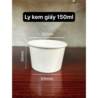 50 cái Ly kem 150ml (có nắp hoặc không nắp) LYGIAY KIMHOA