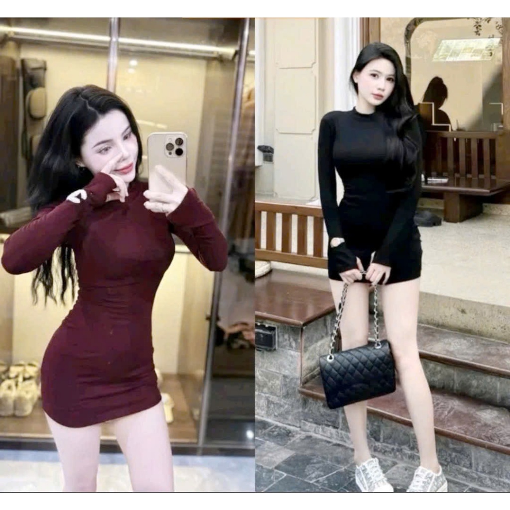 Set Váy Body Thêu Xù Chà Eoo (Chuẩn Logo) Chất Co Giãn Kiểu Dáng Hàn Quốc