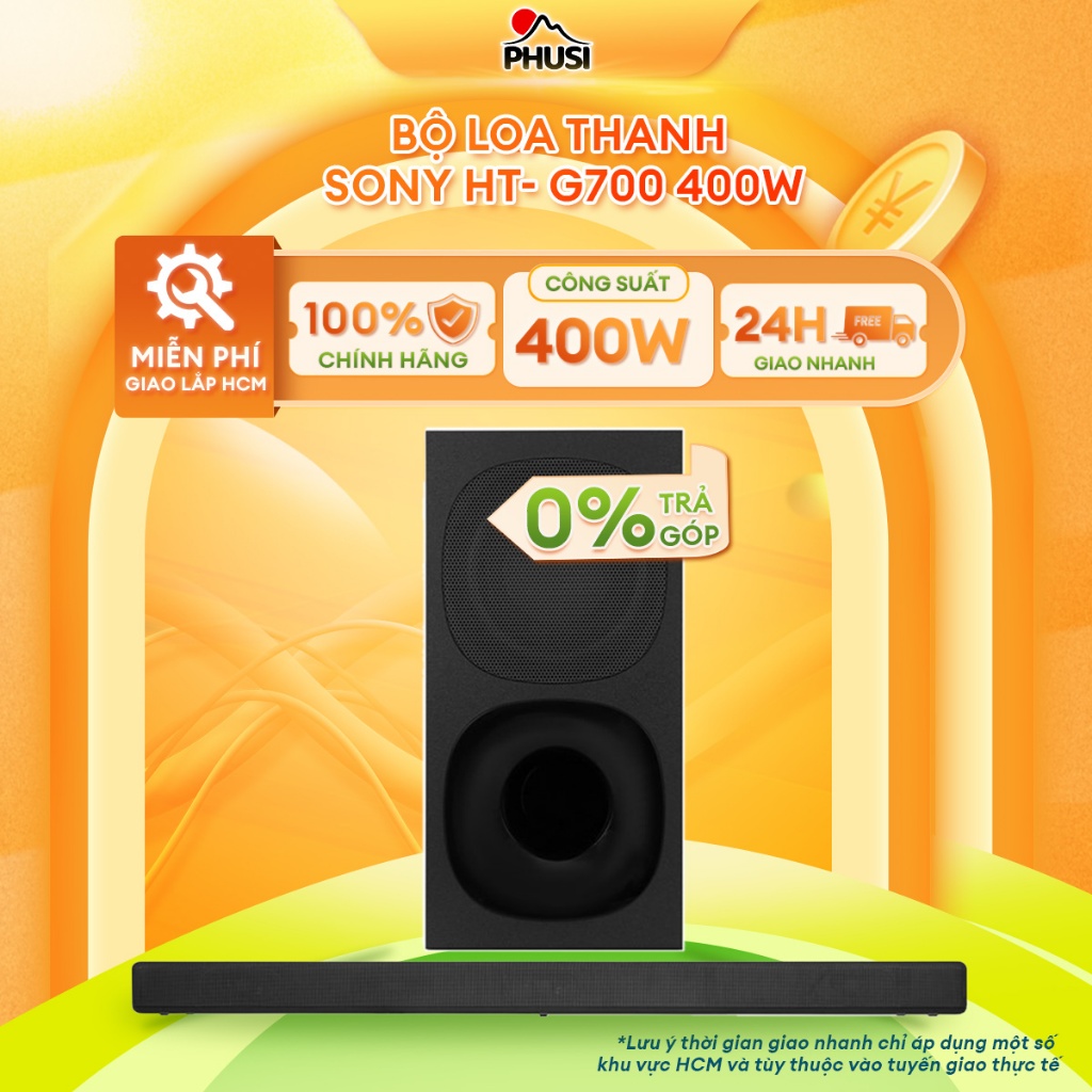 HT- G700 Bộ loa thanh Sony HT- G700 400W [MIỄN PHÍ GIAO LẮP HCM] - BH CHÍNH HÃNG, HÀNG MỚI 100%