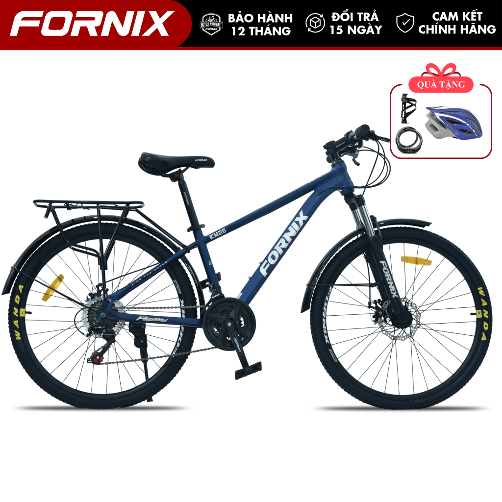 Xe Đạp Địa Hình FORNIX KM26 Khung Thép Vòng Bánh 26 Inch Bộ Truyền Động 21 Tốc Độ 3 Đĩa 7 Líp