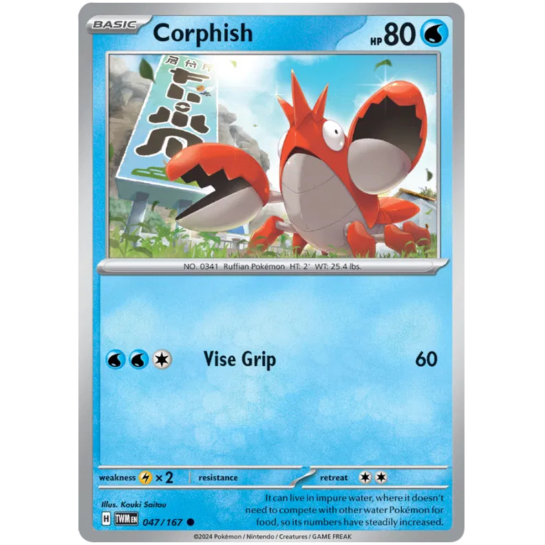TWM - Pokemon TCG - Corphish - Common - 047/167