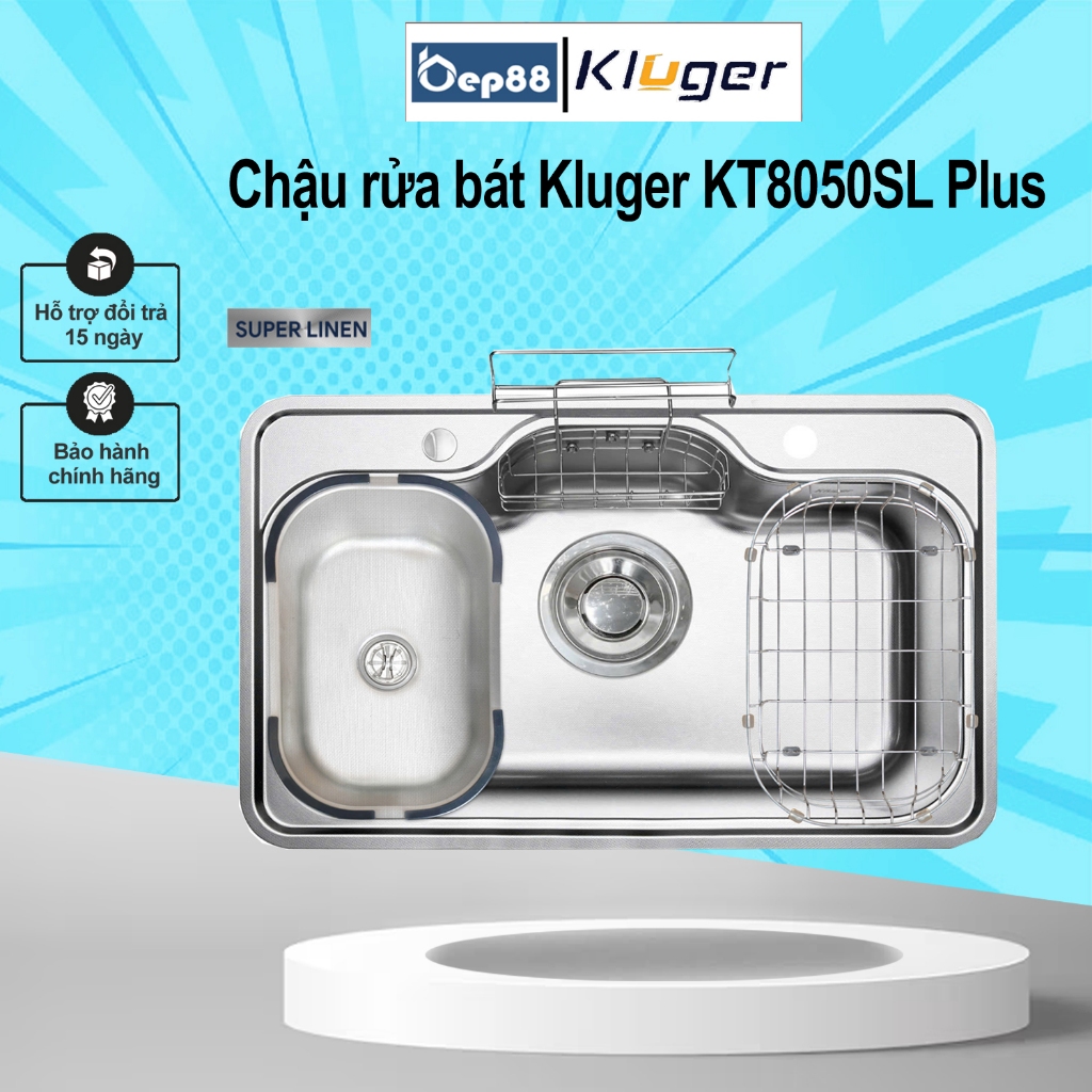 Chậu rửa bát Kluger KT8050SL Plus