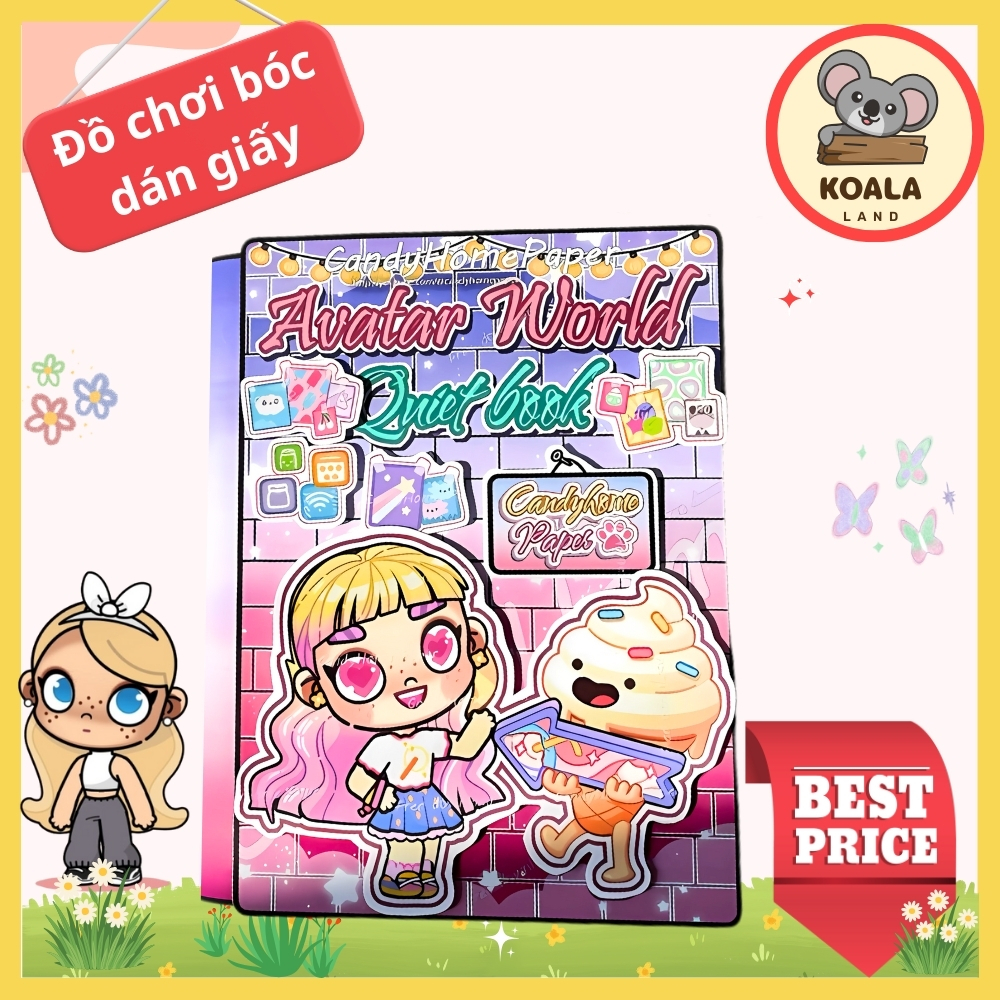 (Mới) Ngôi nhà cô bé tóc xoăn trong thế giới Avatar World - Búp bê giấy Avatar World