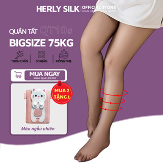  Quần tất đen bigsize Herly Silk cao cấp co giãn siêu dai không rách dọc bền đẹp gợi cảm có chống trượt chân QT10-03 