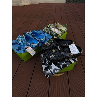 Dép Sục Nam Nữ Hoạ Tiết Màu Đen B.A.P.E