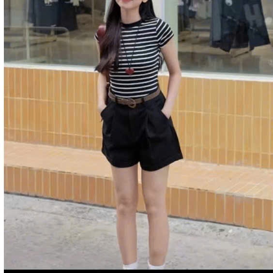 Áo thun DÁNG ÔM KẺ SỌC phong cách Hàn Quốc CAMASTORE  M333 | BigBuy360 - bigbuy360.vn