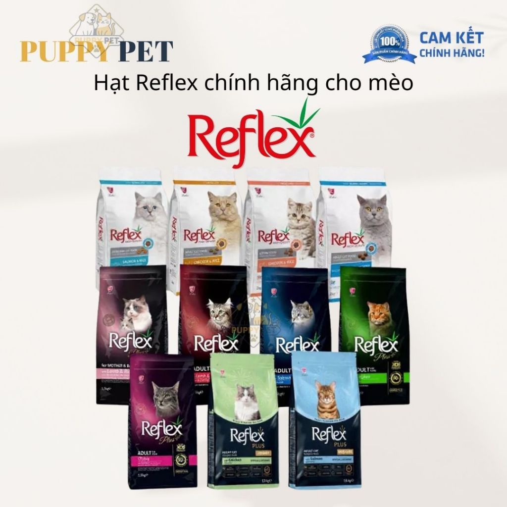Hạt Reflex, Reflex Plus thức ăn mèo, Hạt cho mèo con và mèo lớn xuất xứ Thổ Nhĩ Kỳ