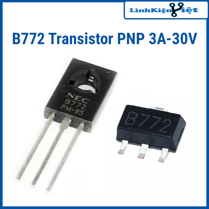 sản phẩm Transistor PNP B772 3A-30V