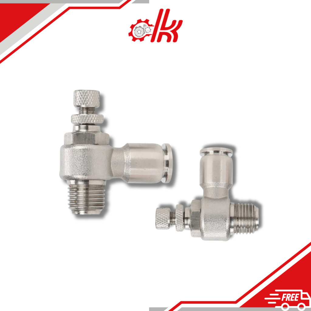 Van Tiết Lưu Inox 304 ISL - Van Chỉnh Lưu Lượng Hơi Nóng, Nước, Dầu,Ren Ngoài