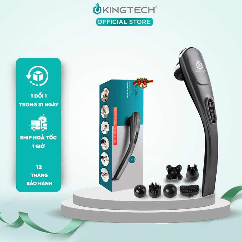 Máy Massage Cầm Tay KINGTECH KT-1768 Matxa Toàn Thân, Chuyên Sâu Vai, Lưng, Chân Tay Giảm Đau Nhức C