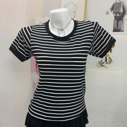 Áo thun DÁNG ÔM KẺ SỌC phong cách Hàn Quốc CAMASTORE  M333 | BigBuy360 - bigbuy360.vn