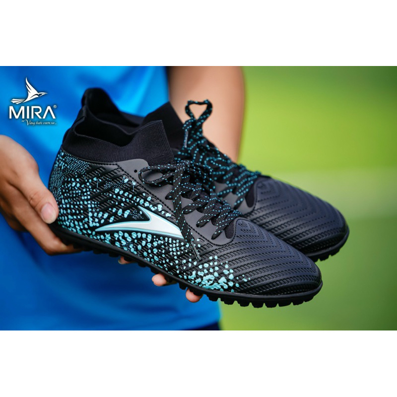 Giày bóng đá Mira Galaxy A1 cổ cao vải thun ôm chân mềm mại, êm chân, thoáng khí, phong cách