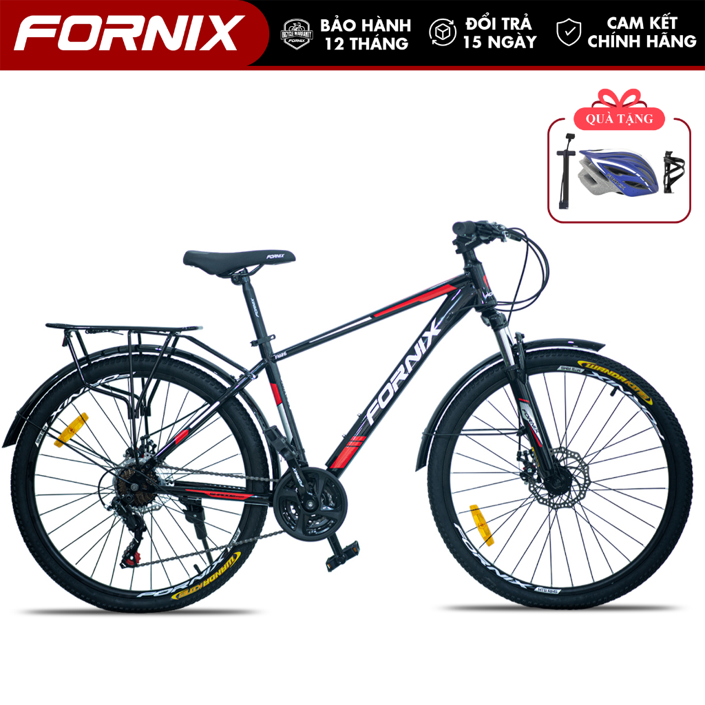 Xe Đạp Địa Hình FORNIX FM26 Khung Thép Vòng Bánh 26 Inch Bộ Truyền Động 21 Tốc Độ 3 Đĩa 7 Líp