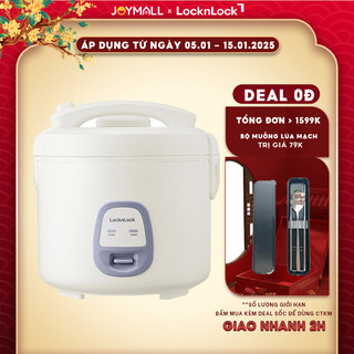  Nồi Cơm Điện LocknLock Electric Rice Cooker 1.8L EJR462IVY 700W Hàng Chính Hãng Nắp Gài - JoyMall 