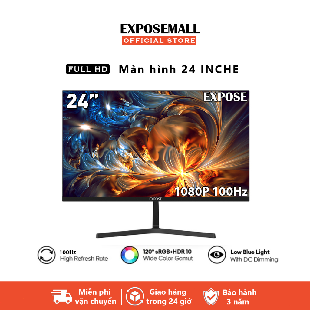 Màn hìn EXPOSE EX-100H 24inch 100hz màn hình máy tính công nghệ IPS Cân bằng giữa làm việc và giải trí | BigBuy360 - bigbuy360.vn