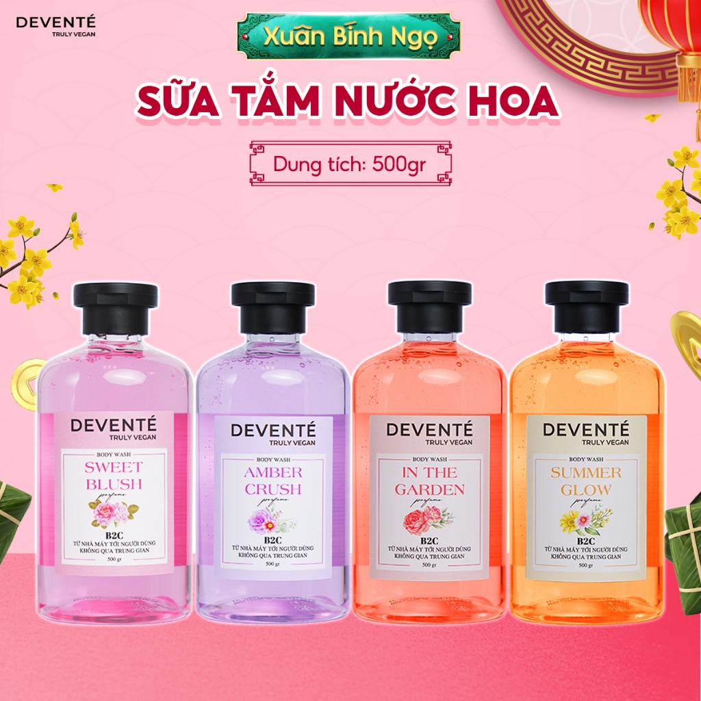 [DEAL SỈ] Sữa tắm nước hoa DEVENTE Hương Nước Hoa Lưu Hương Lâu Và Sáng Da 500g