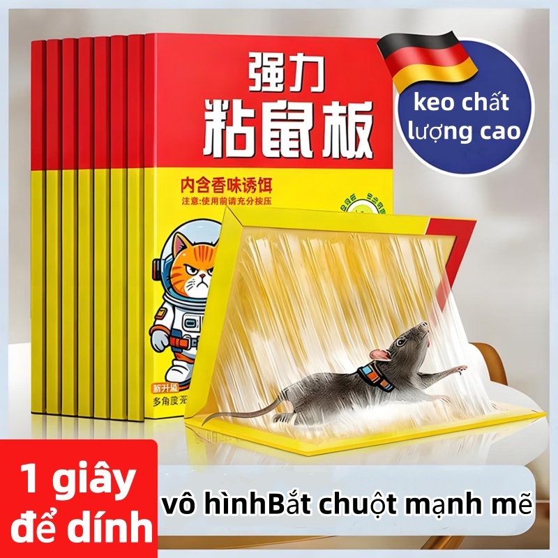 Keo Dính Chuột Siêu Dính, Keo Bẫy Chuột, Mồi nhử chuột hiệu quả, miếng dán chuột siêu dính| Miếng keo dán chuột