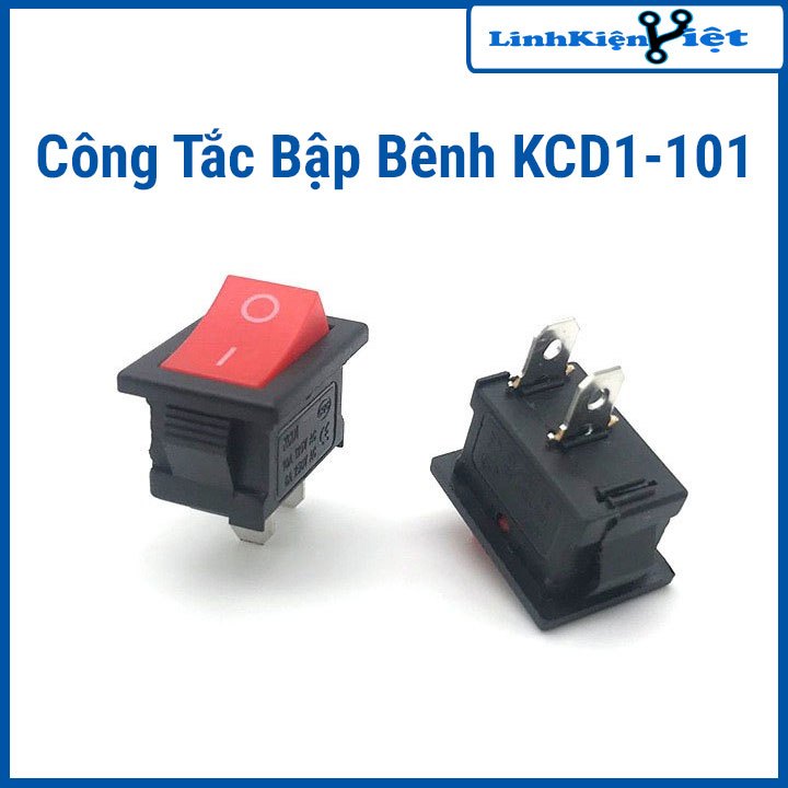 Công Tắc Bập Bênh KCD1-101 20x15mm 6A 250V 2P