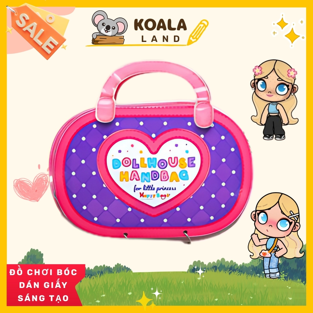 Đồ chơi giấy ngồi nhà búp bê, đồ chơi giấy tocaboca,Doll Housek, ngôi nhà kuromi đồ chơi cho bé gái 