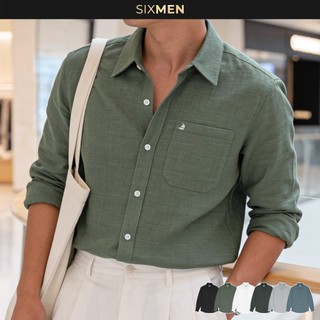  Áo Sơ Mi Nam Dài Tay Charter - Vải SMART LINEN Form Thoải Mái Thấm Hút Cực Tốt Không Xù - SIXMEN 