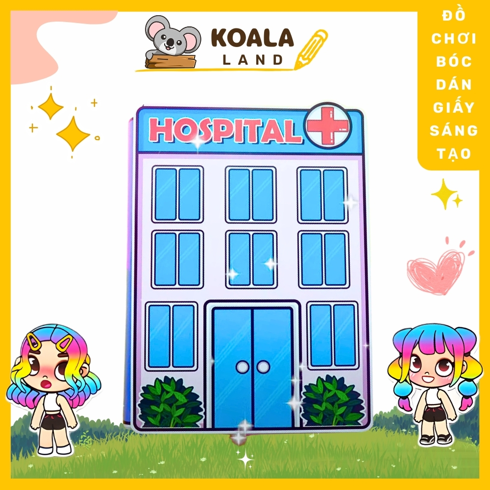 Ngôi nhà của bé Hospital ABC In Quiet Book đồ chơi trẻ em sweetie pie