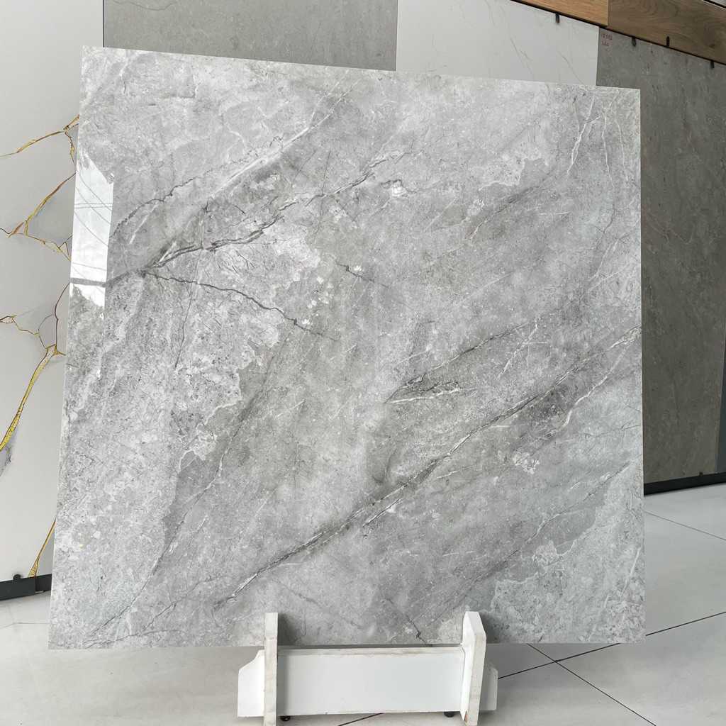 Gạch 80x80 Xám vân đá. Nhập khẩu Ấn Độ