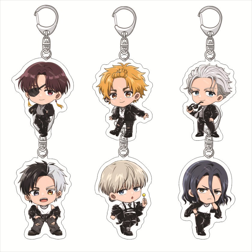 Móc Khóa Wind Breaker Chibi 6cm – Anime Keychain Dễ Thương, Phụ Kiện Balo Túi Xách Cho Fan Wind Brea