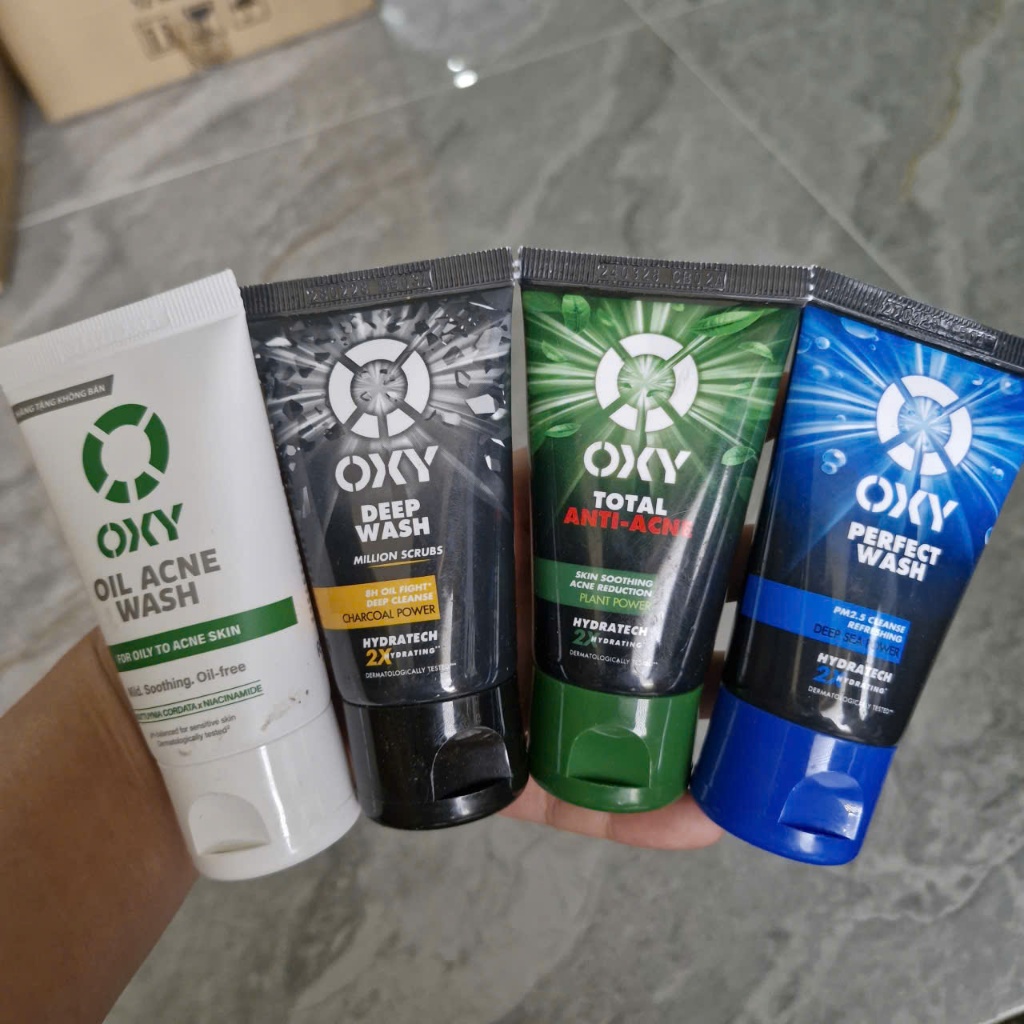 Combo 5 tuýp Sữa rửa mặt Oxy 25g-Hàng Mini size