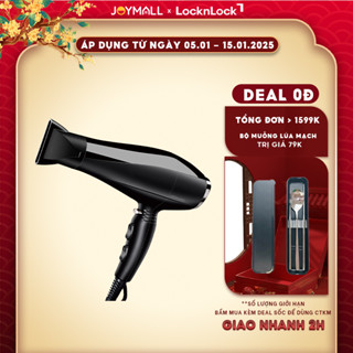  Máy Sấy Tóc LocknLock ENA146BLK 2300W Đen Hàng Chính Hãng Đầu Tạo Kiểu Sấy Nóng Mát - JoyMall 