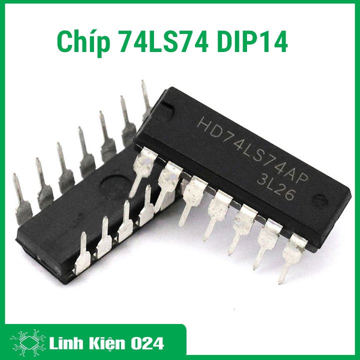 Chíp 74LS74 Dual D-Type Flip-Flop DIP14