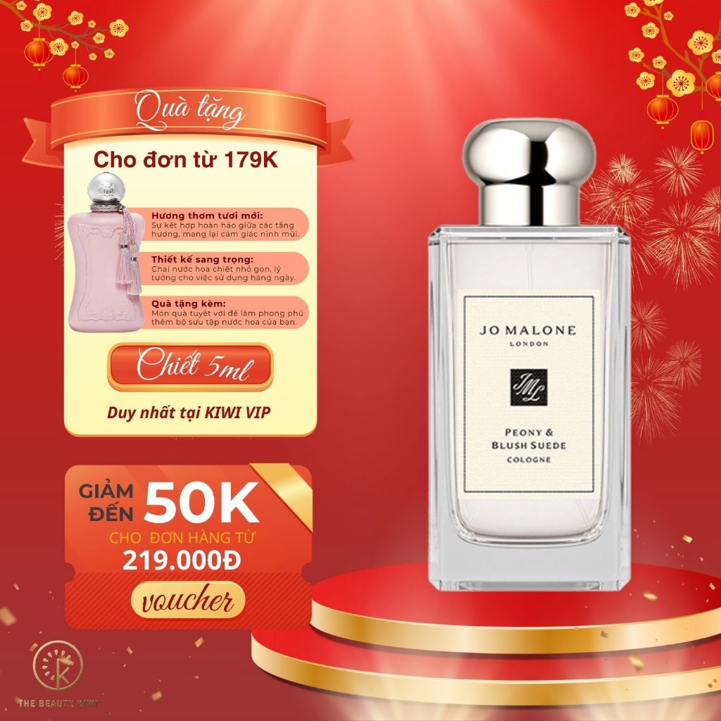 Nước hoa nữ chính hãng - JM Peony & Blush chiết 10ml - Thanh lịch, Nữ tính - The Beauty Kiwi