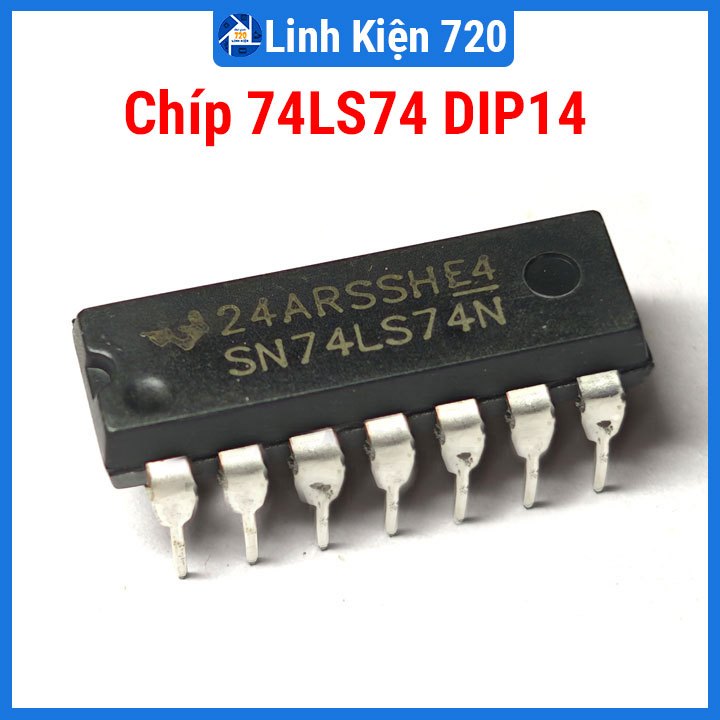 Linh kiện 74LS74 Dual D-Type Flip-Flop DIP14