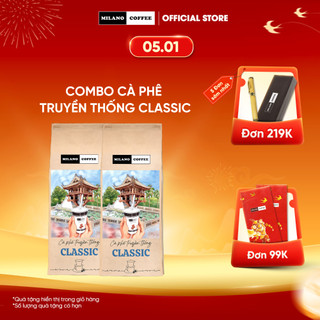  Combo 2 gói Cà phê Milano loại cà phê Đá 1 Truyền Thống 250g 