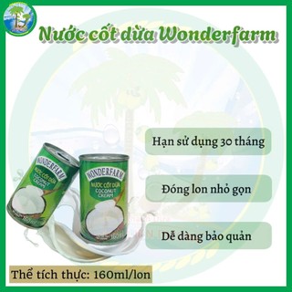 Nước cốt dừa Wonderfarm [Lon 160ml]