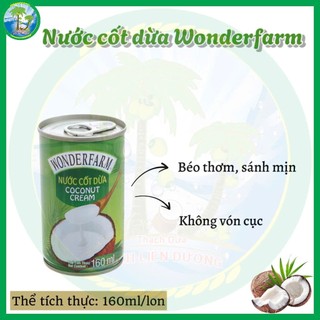 Nước cốt dừa Wonderfarm [Lon 160ml]