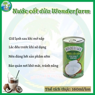 Nước cốt dừa Wonderfarm [Lon 160ml]