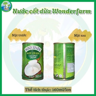 Nước cốt dừa Wonderfarm [Lon 160ml]