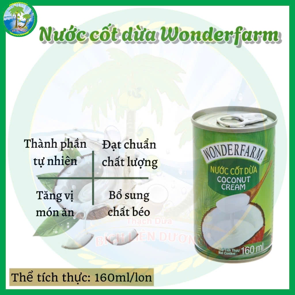 Nước cốt dừa Wonderfarm [Lon 160ml]