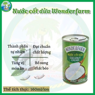 Nước cốt dừa Wonderfarm [Lon 160ml]