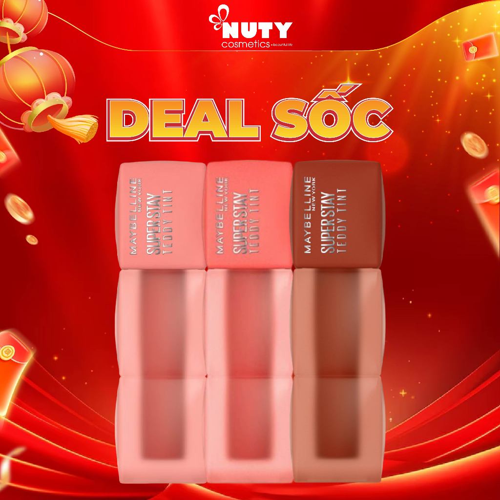 Son Kem Bông Bền Màu Superstay Teddy Tint Maybelline New York (5ml)