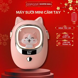  Máy sưởi mini cầm tay COPCOP máy sưởi tay cute vào mùa đông với 5 mức nhiệt và chườm nóng bụng kinh 