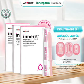   20 - 30 ống  InnerGarm Hồng - DDVS hỗ trợ cấp ẩm giảm ngứa khô khan dạng gel Moisturizing - Đũa thần inner WETTRUST HQ 