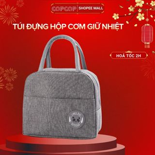  Túi đựng hộp cơm giữ nhiệt cao cấp COPCOP túi cơm 3 lớp đựng hộp cơm trưa văn phòng sinh viên 