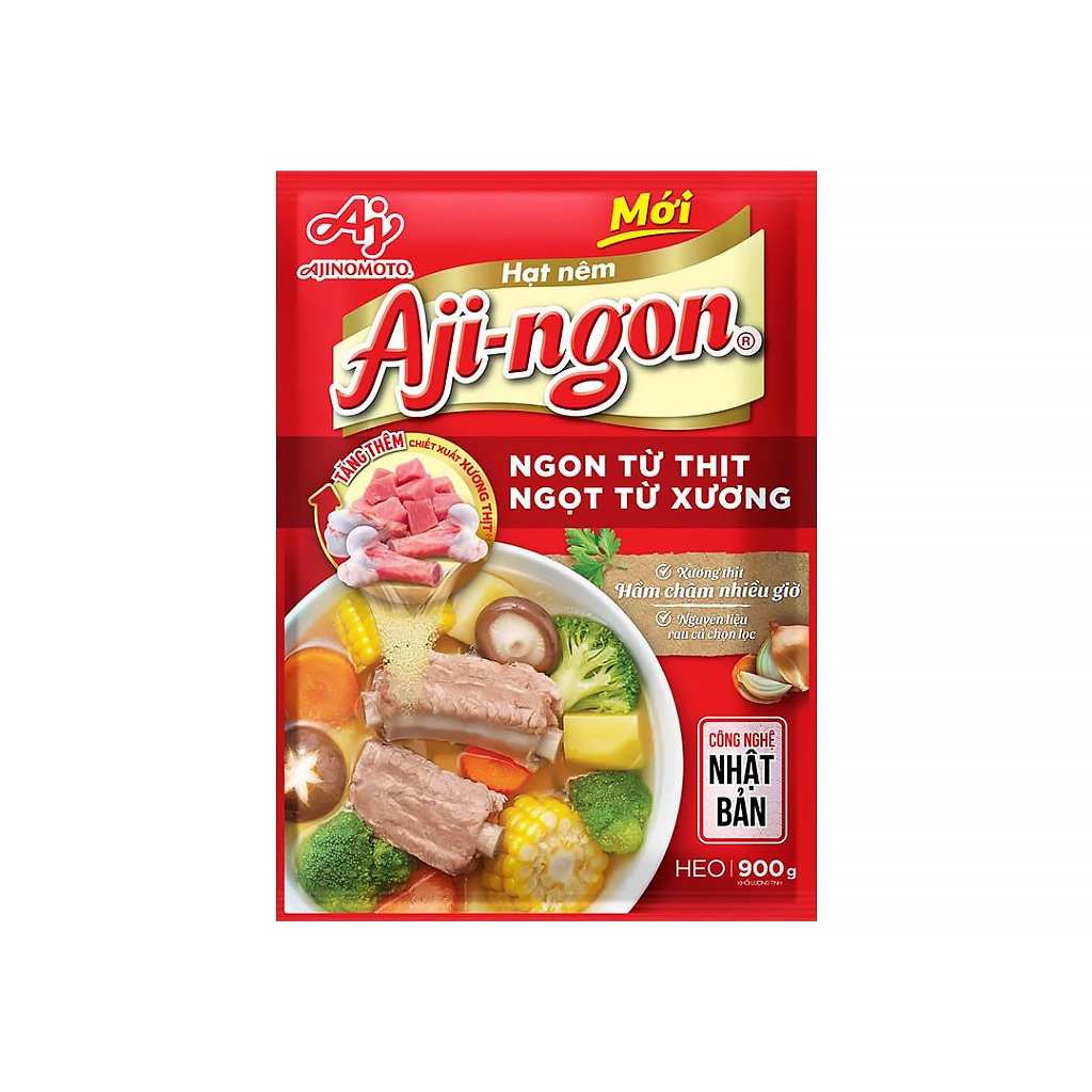 Hạt nêm Aji-ngon vị heo 900g