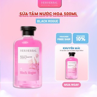   MUA 1 TẶNG 2  Sữa Tắm Trắng Da Tẩy Da Chết Nhẹ HERHERBAL Hỗ Trợ Dưỡng Ẩm Mềm Da 500ml  Sữa Tắm Nước Hoa Thơm 