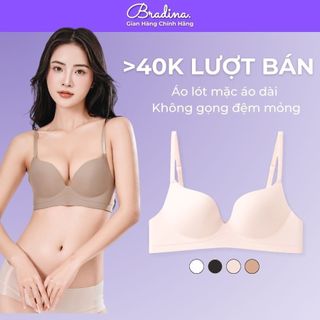  Áo lót mặc áo dài không gọng đệm vừa Bradina Perfect Fit2 không lộ viền nâng ngực ALKG12 
